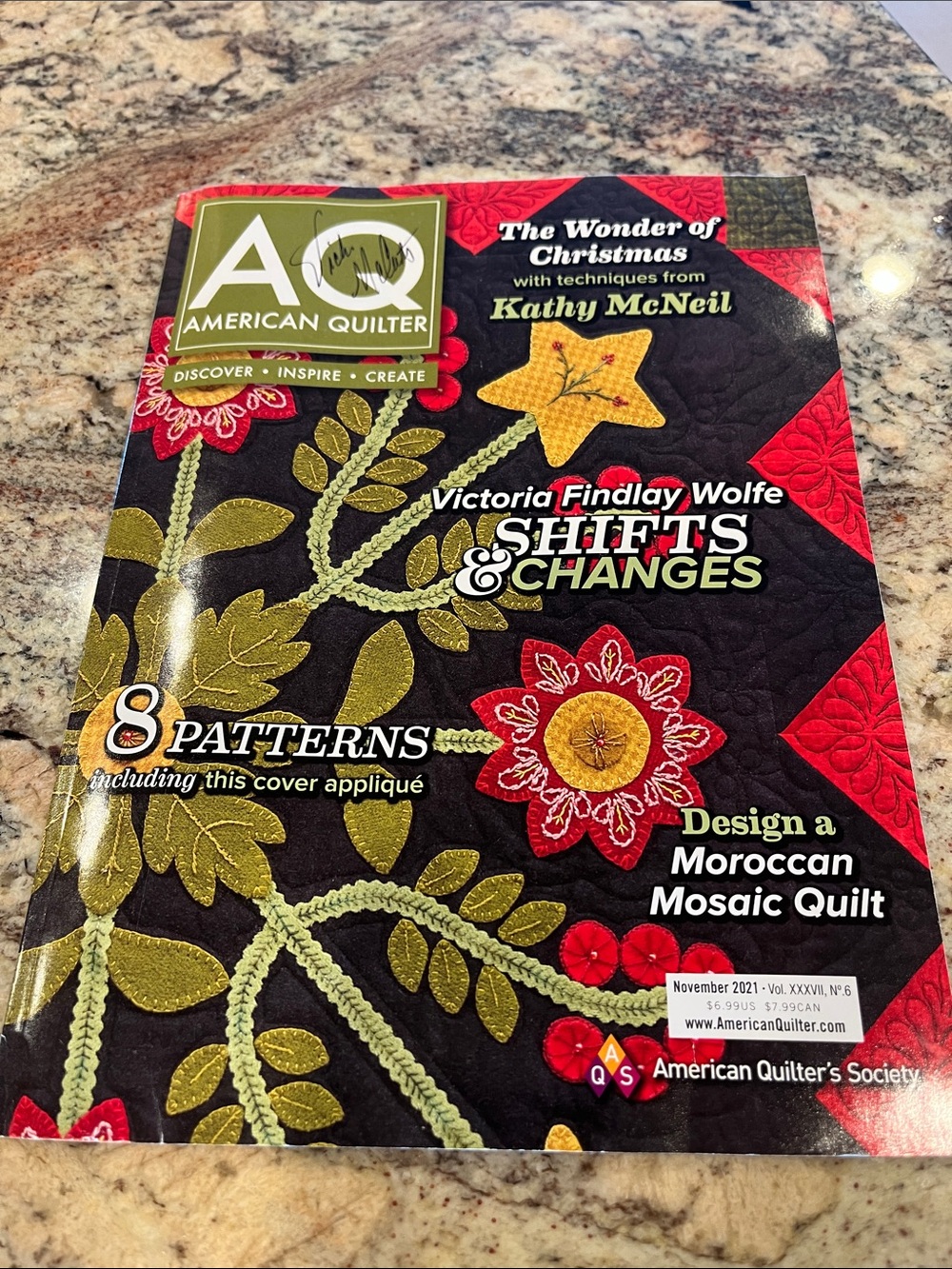 Christmas Berries Quilt Kit by Vicky McCarty including pattern. - Picture 2 of 3